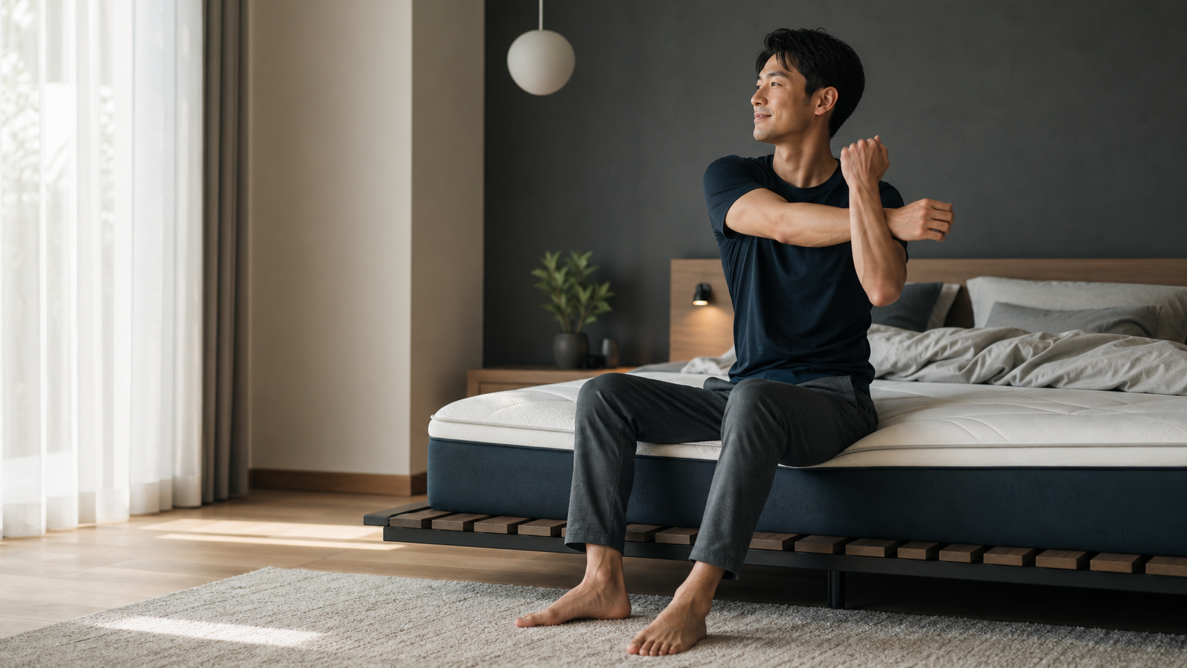 NELLマットレスへ変えて腰の状態が楽になった体重90kgのアスリート
